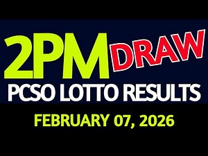 2pm Lotto Result Today February 07, 2026 Swertres Ez2 PCSO
