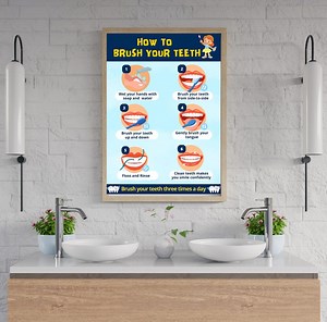 Toothbrushing Guide – A Fun and Easy Guide to Help Kids Build Healthy Brushing Habits. Perfect for Bathrooms, Schools, and Dental Offices! - Etsy Canada