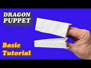How to Make a Paper Dragon Puppet Base Tutorial Tiktok