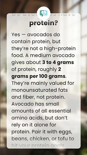 Do avocados have protein?