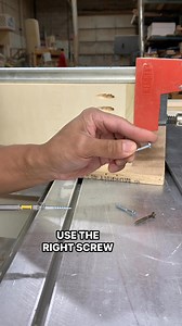 When using the pocket joinery, use the correct screw. Washer head screws or pocket hole screw is the right one to prevent cracking. #pocketholejoinery #screws #woodworkingtips | Rex Woodworks