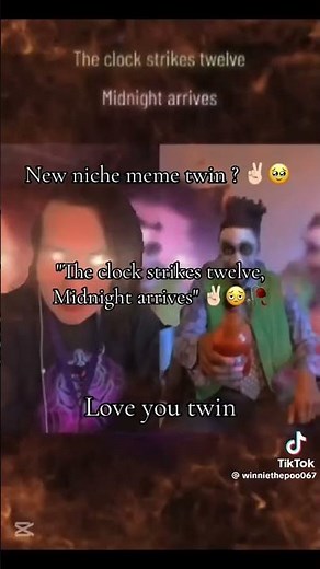 Clock strikes 12 midnight arrives 😈🫴