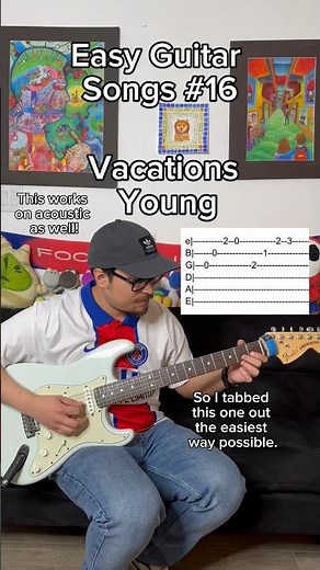 Vacations - young guitar tutorial
