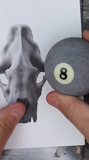 2.3M views · 35K reactions | I carve an 8ball into a sabertooth tiger skull!! (AKA smilodon) #art #craft #craving #artist #sabertooth | Bobby Duke Arts | Facebook