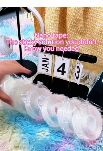No More Slippery Rugs or Messy Cords (Game Changer!)#tiktokshop #doublesidedtape #double #tiktok #nanotape