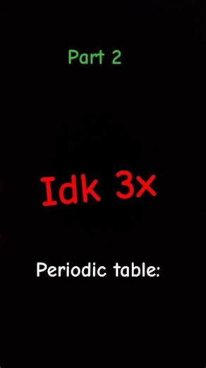 Part 2 of periodic table song lyrics