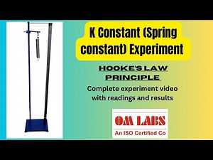 Spring constant | k constant | To find spring constant of a given helical spring !