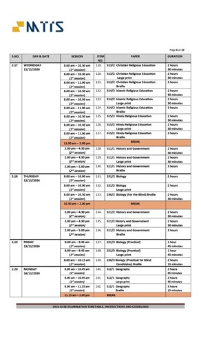 KCSE 2026 TIMETABLE #kcse2026 #kcse2026exams #mombasatuitionanditschool #mtis