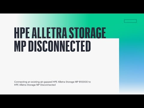 Connect Existing Air-Gapped HPE Alletra Storage MP B10000 to Disconnected Mode