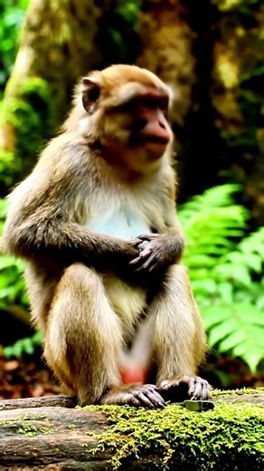 monkey starts laughing before it even makes a sound