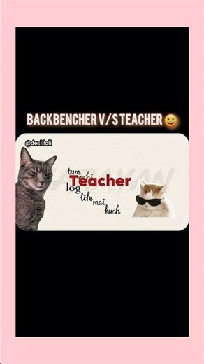 Backbencher v/s Teacher 😁 #typographyedit #typography #ytshorts #funny