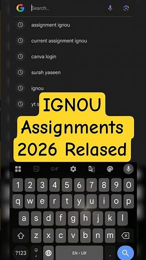 IGNOU assignment latest 2026 june session | how to download assignments #ignou #ignouassignment