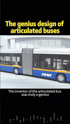 The genius design of articulated buses #knowledge #science