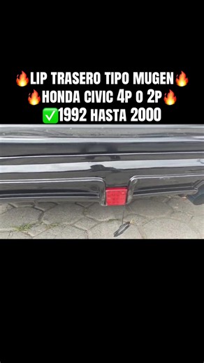 Lip trasero tipo Mugen para Honda Civic 1992-2000