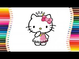 Hello Kitty learn to draw! How to draw Hello Kitty