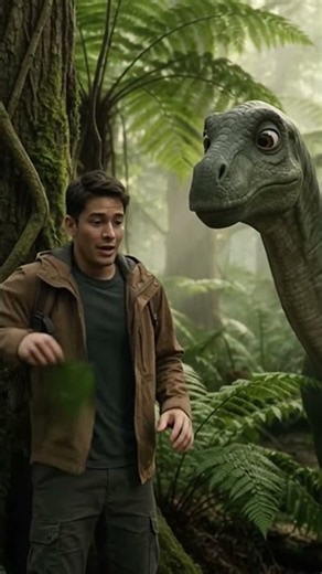 #aistory travel back to the Jurassic era and accidentally become friends with a dinosaur