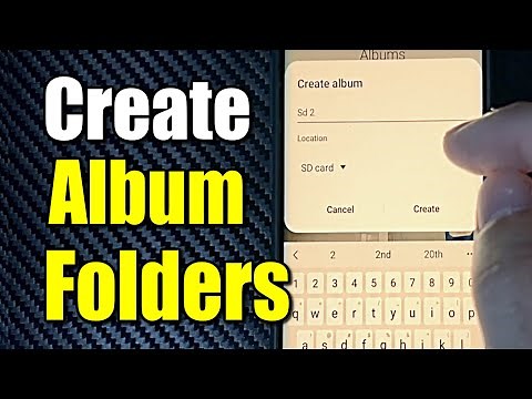 How to Create a NEW Folder or Album for Photos on Android Phone SD CARD or Internal Storage