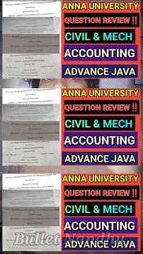 Anna University(Dec 31)Today Exam Question Review‼️#annauniversity #mech #civil #mba #mca #semester