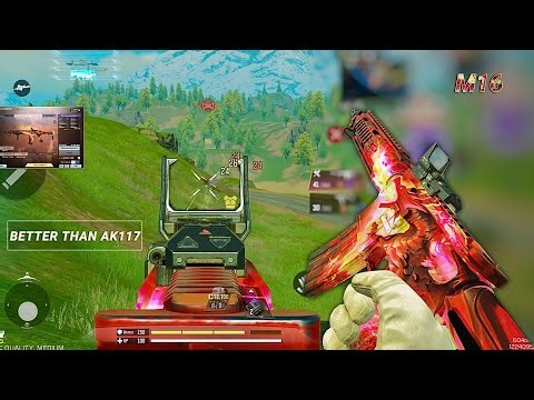 NO RECOIL in LONG RANGE + FAST KILLING | BEST M16 GUNSMITH CODM BR | CODM BR GAMEPLAY