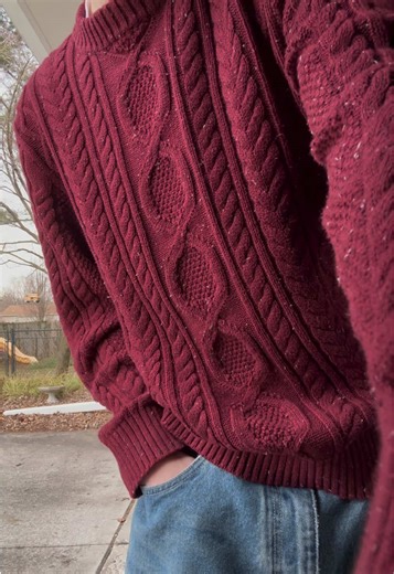 Cable knit ❤️‍🩹 #fashion #fitcheck #outfit #vintage #sweater | sweaters