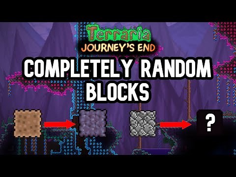 Terraria but every block type is randomized.