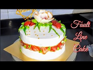 Fault Line Cake Tutorial/ How To Make And Decorate Fault Line Cake At Home