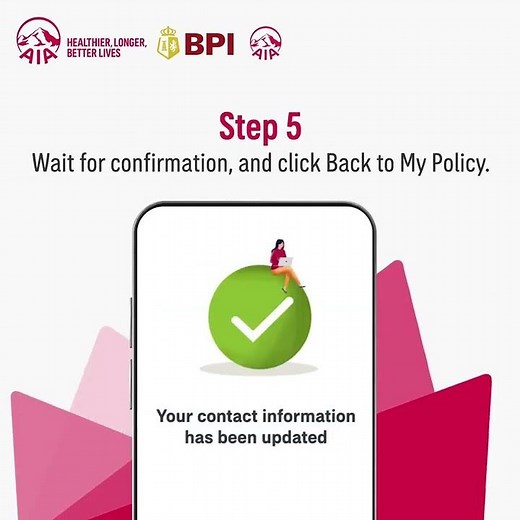How to update contact details through My AIA​