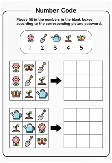 #creativeteaching #teachingopportunities A fun Number Code Worksheet for preschool kids!