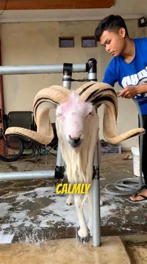 A Clever Goat-Holding System 😳🐐