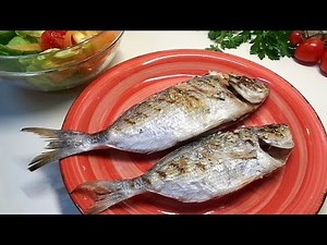 Grilled sea bream at home step by step | Pesce Orata alla griglia