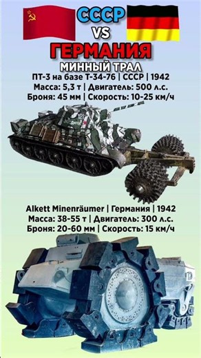 ПТ-3 VS Alkett Minenräumer #benderhistory #танки #история #shorts