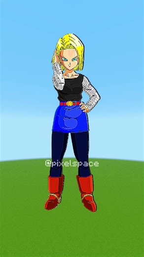 Saiyan Power Clash in Pixel Art | Android 18, Bulma, Videl & Goku