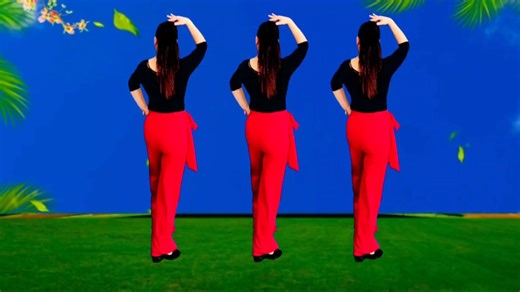 火爆流行广场舞《娥嫚》背面演示，简单易学一看就会