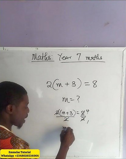 Year 7 Algebra