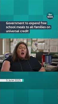 Government to expand free school meals to all families on universal credit | ITV News