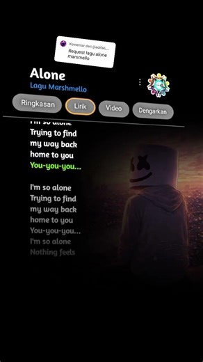 Alone Lagu Marshmello #alone #marshmello