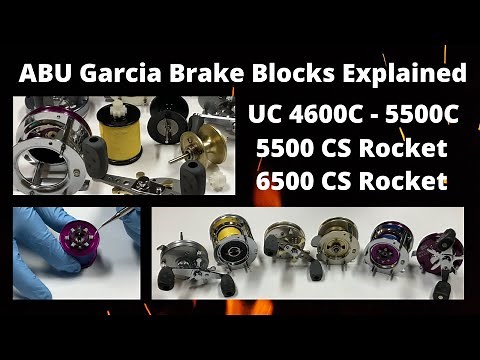 ABU Garcia Brake Blocks Adjustment Explained UC 4600C 5500C 5500CS Rocket 6500CS Rocket