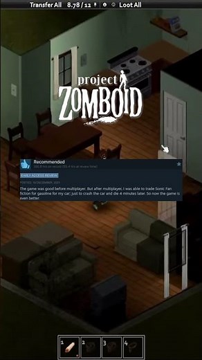 The Best Steam Reviews of Project Zomboid! #steam #gaming #projectzomboid