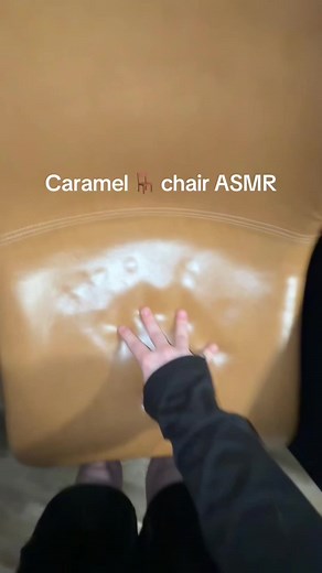 Tracing on a Caramel ASMR Chair for Relaxation