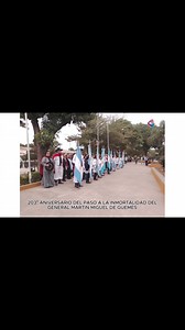 "Hoy 17 de junio rendimos homenaje al valiente General Martín Miguel...