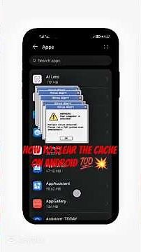 How To Clear The Cache On Android 💯💥