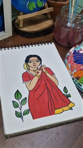 Bengali art#art #bengaliart #subscribe #acrylicpainting #artwork #shorts #drawing #explore #ytshorts