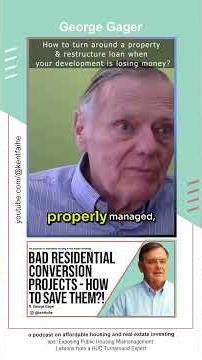 How to turn around a property & restructure loan when your development is losing money?