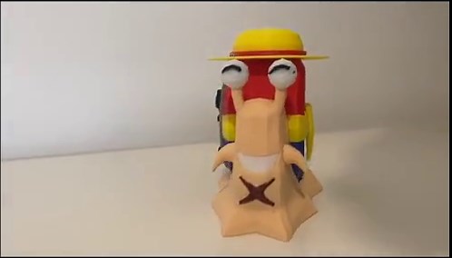 Den Den Mushi Luffy Lowpoly - Etsy