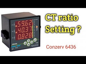 How to set CT/PT Ration On Conzerv EM6400/6436 Energy Meter ! Electrical Knowledge !! #ConzervMeter