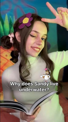 Why does SANDY CHEEKS live underwater? #spongebob