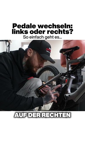 Pedale wechseln: Links oder Rechts?