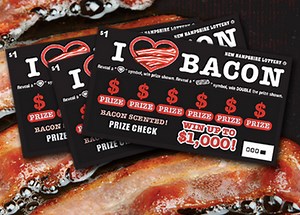 NH Lotto Releases Bacon-Scented Scratch Ticket