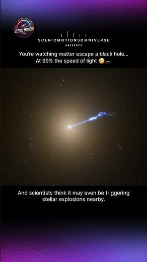 NASA Captured A Black Hole Firing Through Space 😳🕳️