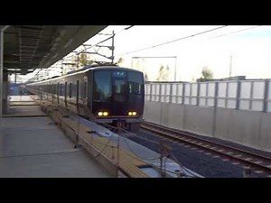 【普通電車が普通に駅を通過】321系 JR総持寺駅通過【開業まであと三か月】JR総持寺（JRA40)にて③ 20171125